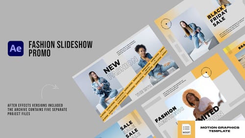 Modern Fashion Slideshow for Brand Promotions and Sales