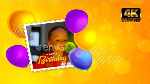 Happy Birthday Frame 4k