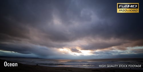 Vue sur l'océan et nuages