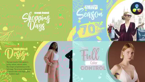 Días de compras (redes sociales) | DaVinci Resolve