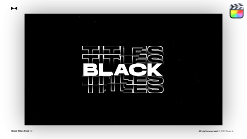 Modern Animated Title Pack with Dynamic Typography and Glitch Effects