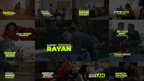 Modern Animated Lower Thirds for Professional Video Titles