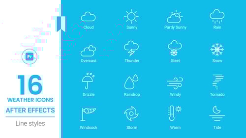Weather Icon Line pack - MORGRT