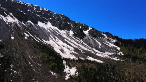 Breathtaking Drone View of the Beautiful Caucasus Mountains on a Summer Day