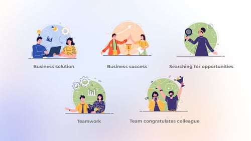 Business Success - Flat Concept