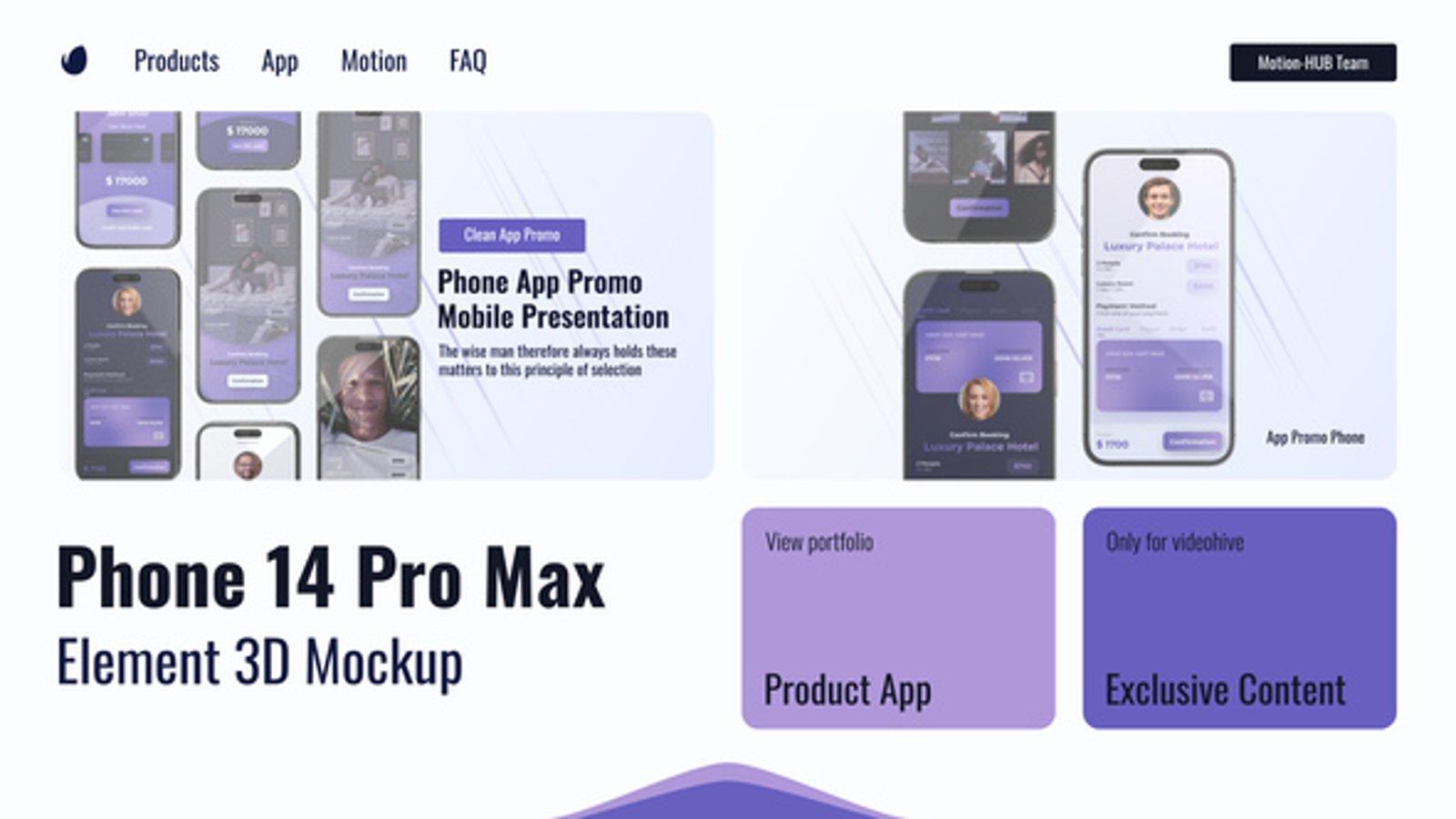Modern 3D Phone Mockup for App UI Presentation