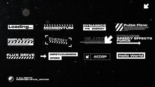 Dynamic Kinetic Text Displays with Bold Graphic Reveals