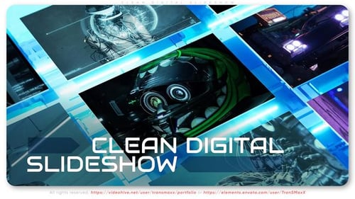 Saubere digitale Diashow
