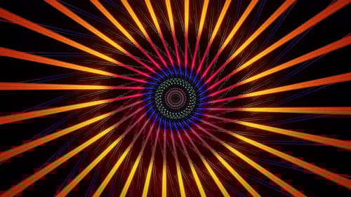 Résumé du tunnel d'animation VJ Loop