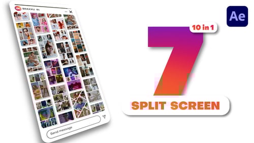 Vertical Split Screen Dynamic Layout for Multiple Photo and Video Displays