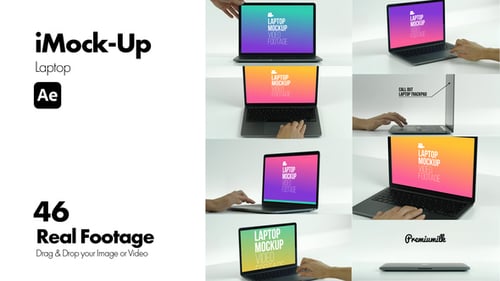 Animated Laptop and Responsive Device Mockup Shots
