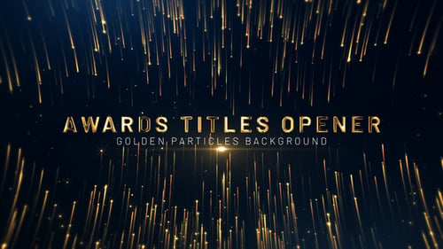 Cinematic Golden Awards Show Intro Title Animation