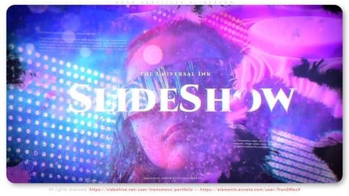 Abstract Particle Glow Slideshow