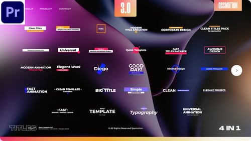 Titles Bundle 3.0 For Premiere Pro
