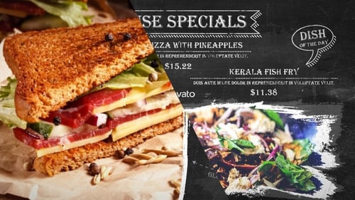 Dishes Slideshow Promotion & Menu