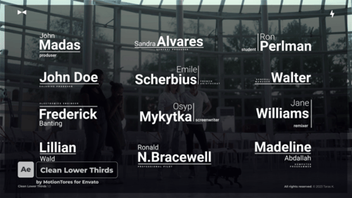 Clean Lower Thirds \ AE