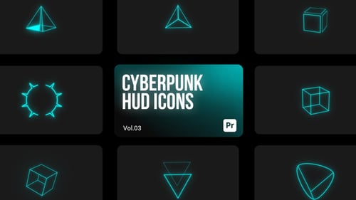 Cyberpunk Icons 03 for Premiere Pro