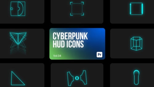 Cyberpunk Icons 04 for Premiere Pro