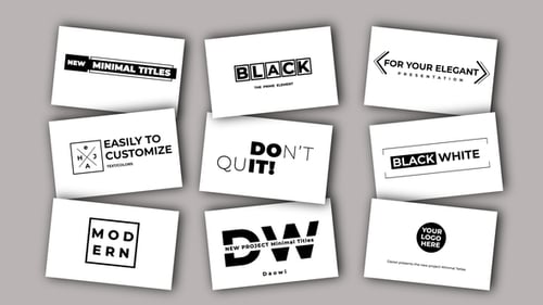 Clean Minimal Text Animations for Dynamic Video