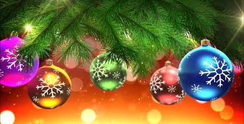 Weihnachtsbaum und Weihnachtsschmuck Loop
