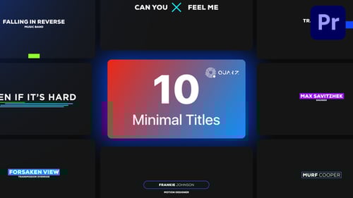 Minimal Titles for Premiere Pro Vol. 03