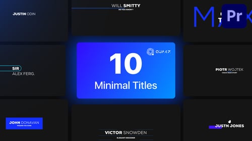 Minimal Titles for Premiere Pro Vol. 04