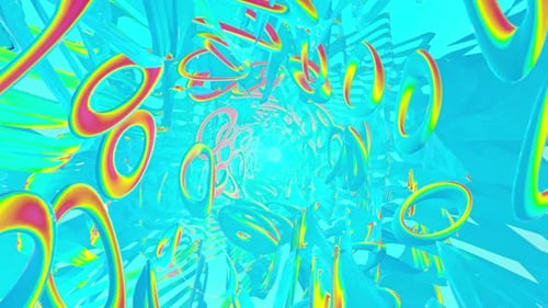 Abstract Art Holographic Geometric In Wave 02 HD