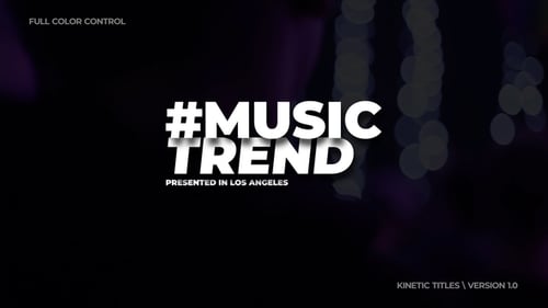 Kinetic Titles | After Effects