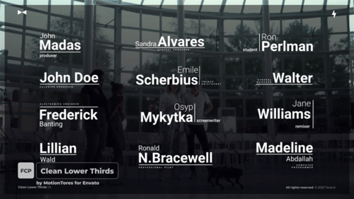Clean Lower Thirds \ FCPX