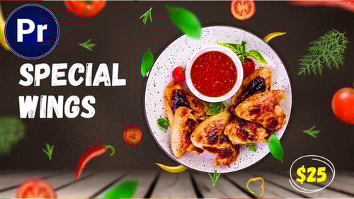 Food Promo Menu Spring MOGRT