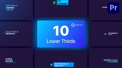 Clean Animated Lower Thirds for Professional Video Content