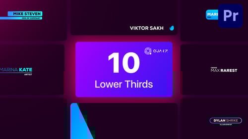 Lower Thrids for Premiere Pro Vol. 03
