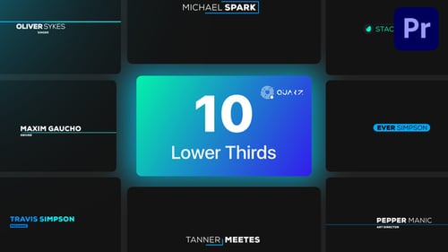 Lower Thrids for Premiere Pro Vol. 04