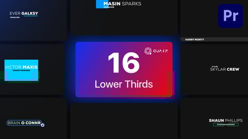 Lower Thrids for Premiere Pro Vol. 05