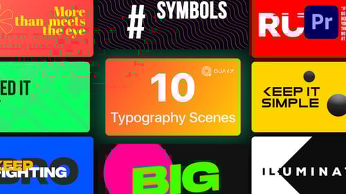 Typography Titles for Premiere Pro Vol. 03