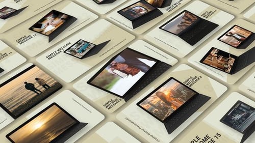 Modern Laptop Showcase Presentation for Digital Content