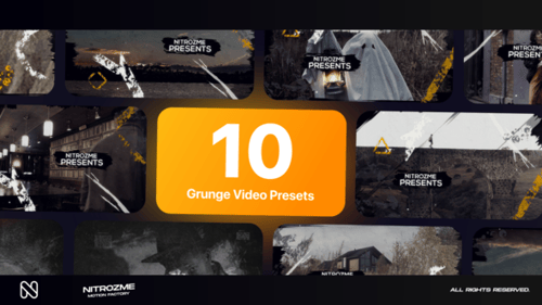 Dynamic Grunge Glitch Text Reveals & Distressed Transitions