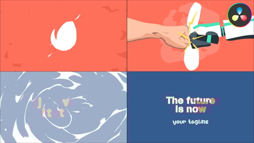 Cyber Hand Logo | DaVinci Resolve