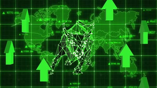 Stock Market Symbols Bull Hd