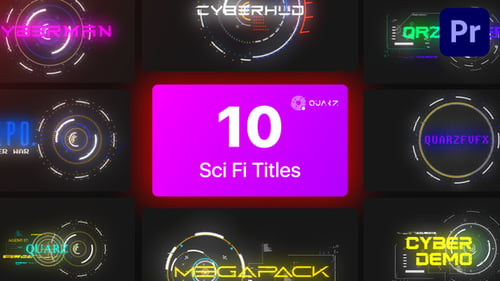 Sci-Fi Titles for Premiere Pro Vol. 02