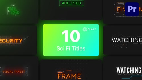 Títulos de ciencia ficción para Premiere Pro Vol. 03
