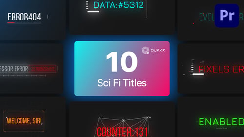 Sci-Fi Titles for Premiere Pro Vol. 04