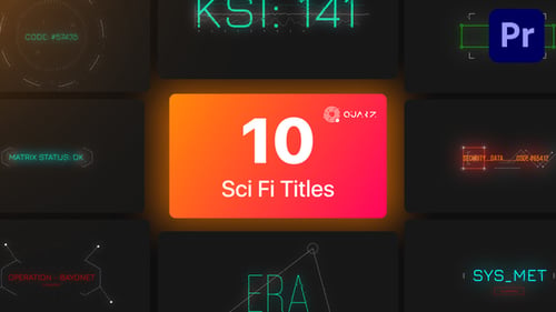 Sci-Fi Titles for Premiere Pro Vol. 05