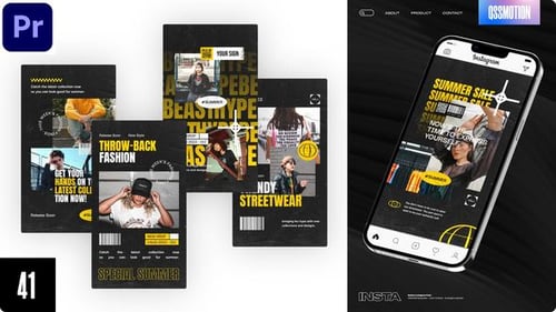 Merry Fashion Instagram Stories For Premiere Pro