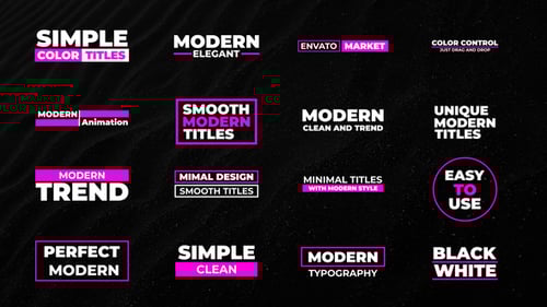 Modern Titles | FCPX & Apple Motion