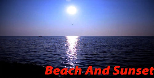Sonnenuntergang am Strand
