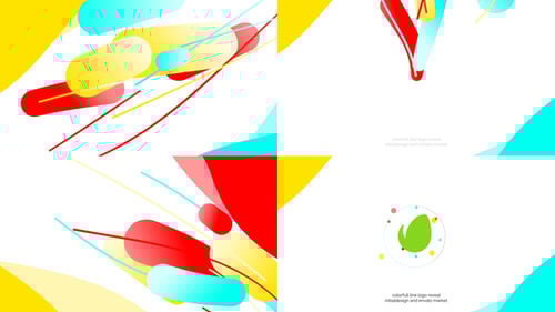 Colorful Dynamic Lines Logo Reveal