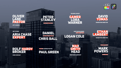 Clean Business Lower Thirds for Corporate Video Titles