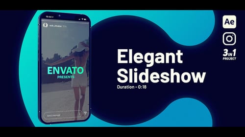 Modern Vertical Slideshow for Mobile Social Media Stories