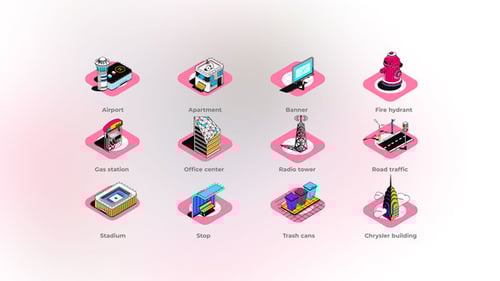 City - Isometric Icons